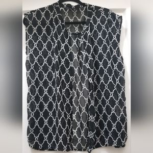 Banana Republic Factory Black and White Blouse